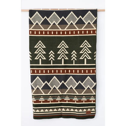 Tree Line Throw Blanket - Prairie Summit