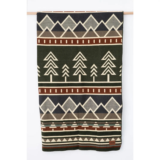 Tree Line Throw Blanket - Prairie Summit