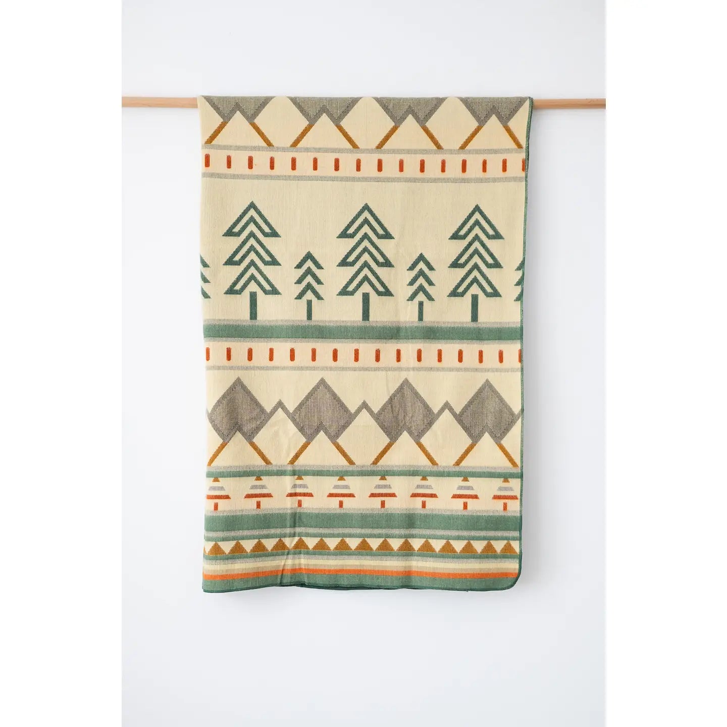 Tree Line Throw Blanket - Alpine Escape