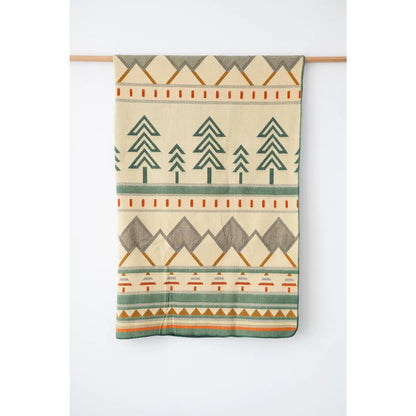 Tree Line Throw Blanket - Alpine Escape