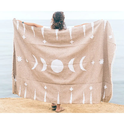 Moon Phases Blanket - Mexican Yoga Blanket