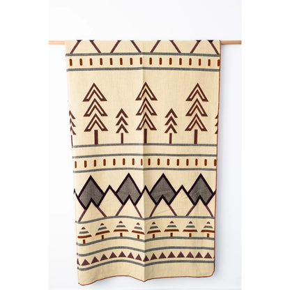 Tree Line Queen Blanket - Alpenglow
