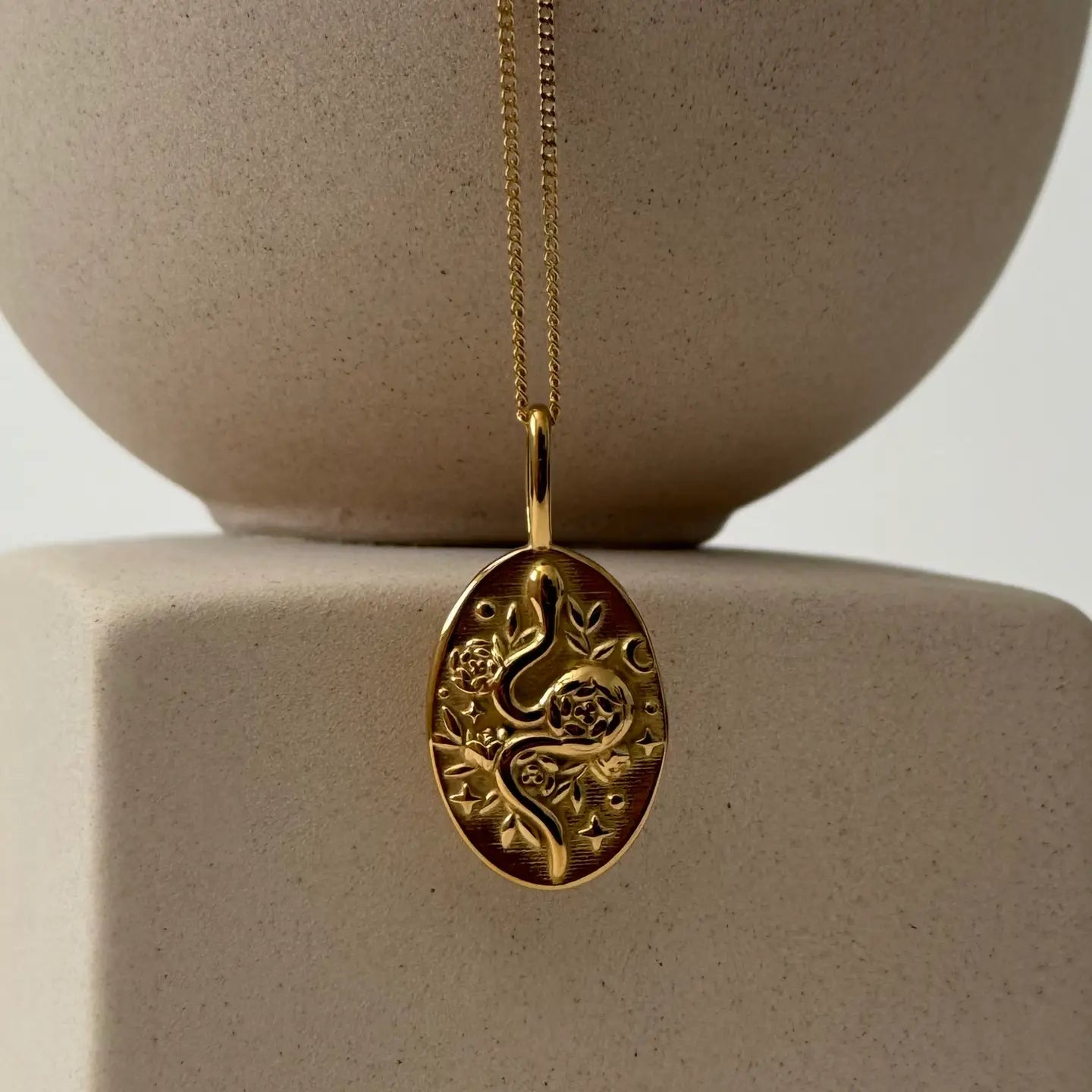 Serpent Necklace- Gold