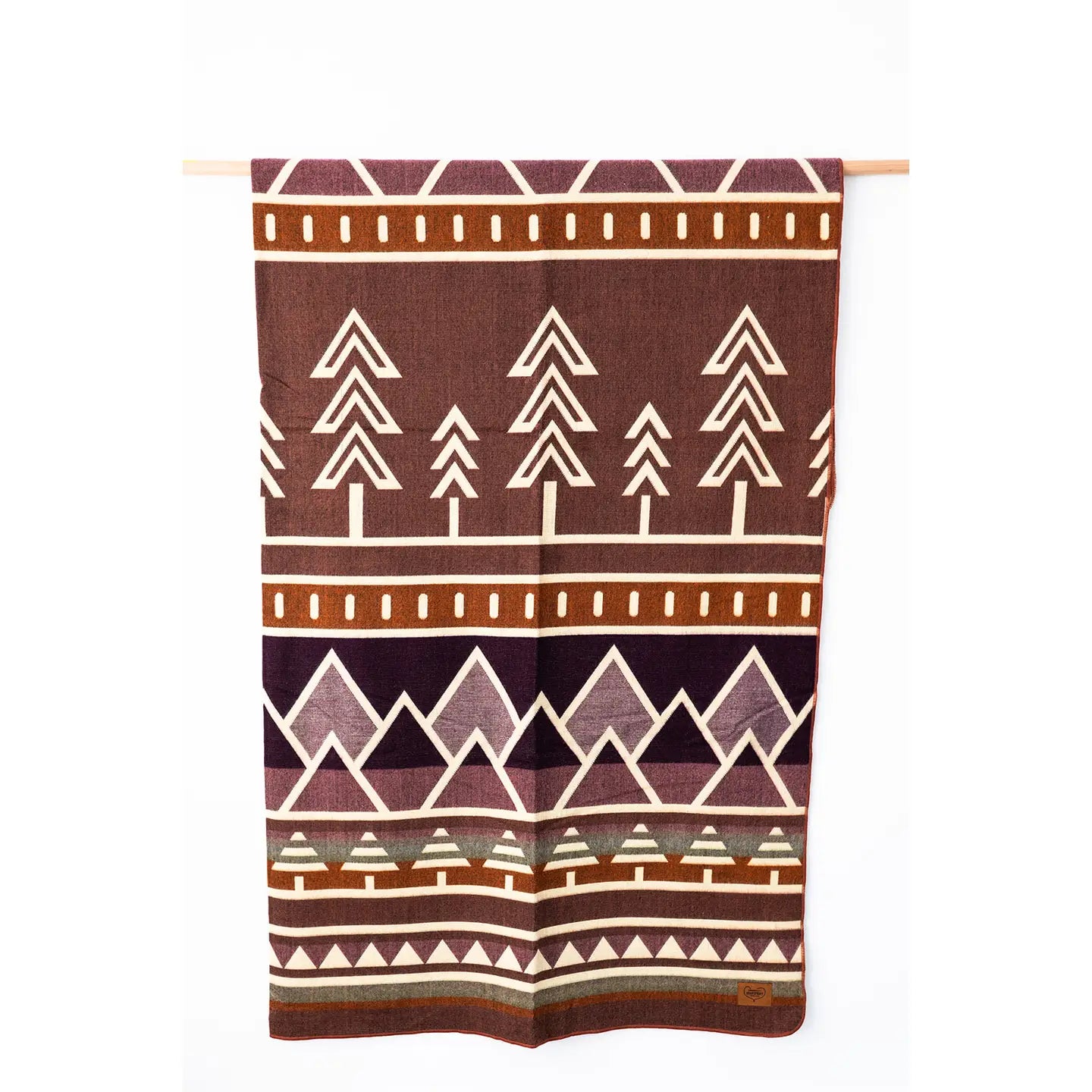 Tree Line Queen Blanket - Alpenglow