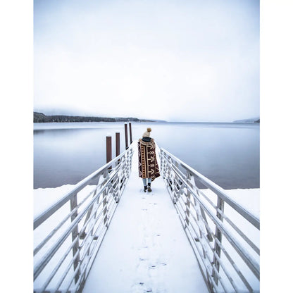 Tree Line Queen Blanket - Alpenglow