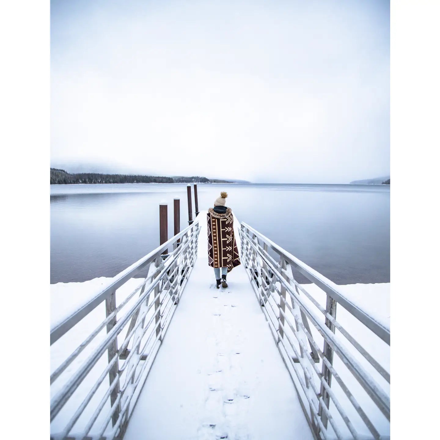 Tree Line Throw Blanket - Prairie Summit