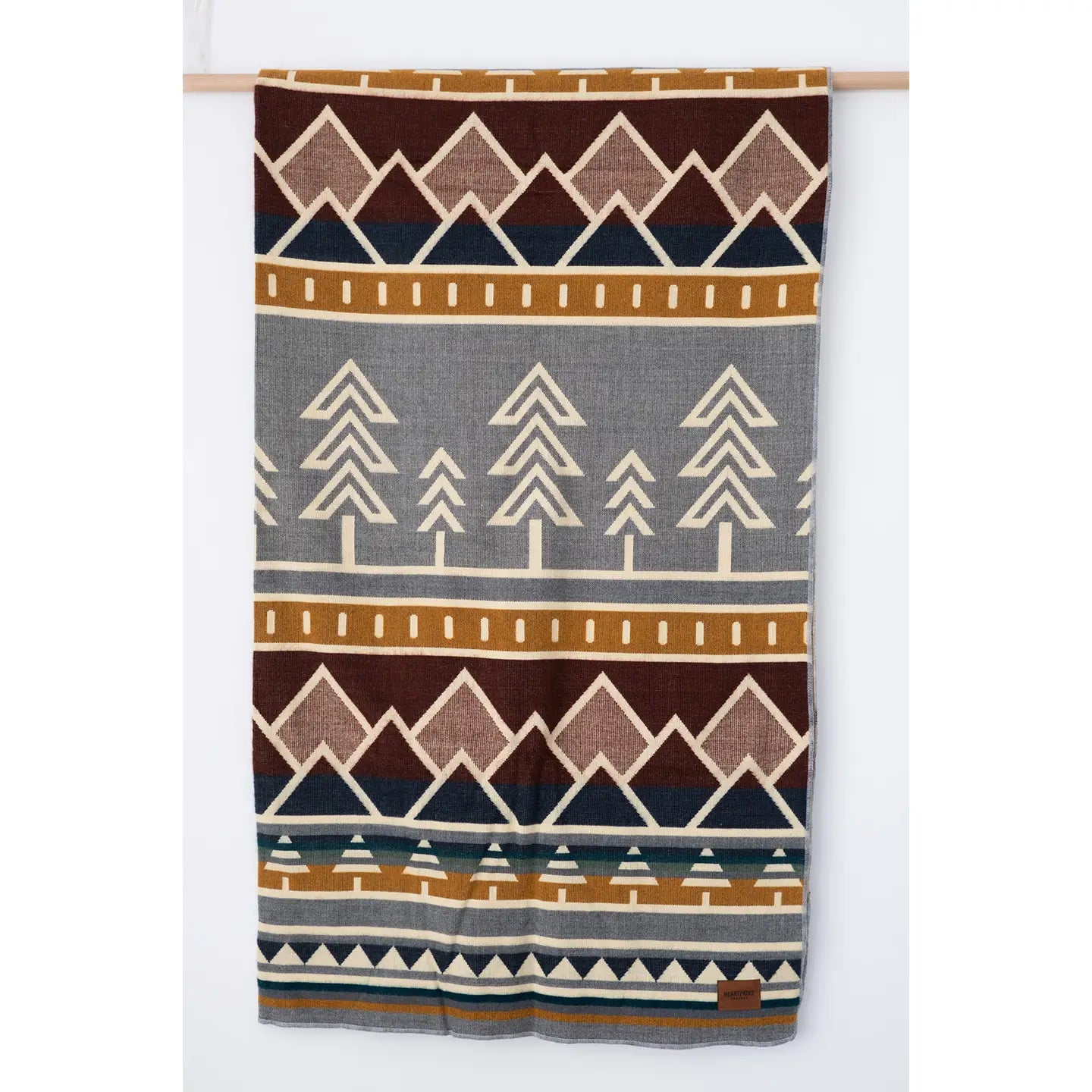 Tree Line Throw Blanket - Aurora Highlands