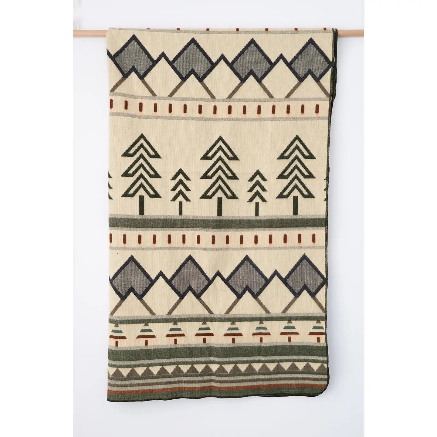 Tree Line Throw Blanket - Prairie Summit